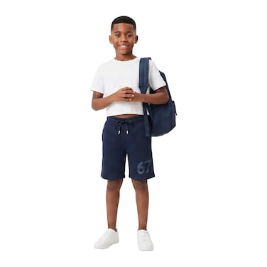 IZ-KDS PRINTED SHORT - NAVY 4-10Y