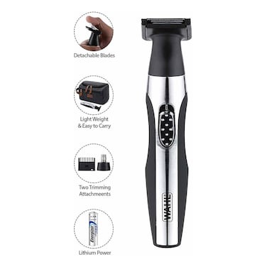 Wahl Hair and Nose Trimmer - Grey and Black - 5604-035