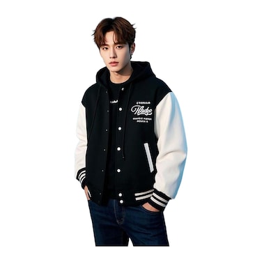 MEN SWEAT SHIRT HOODY FT BLACK
