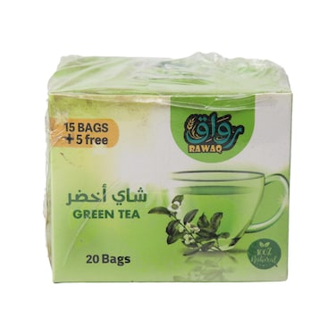 شاي أخضر رواق - 20 كيس شاي