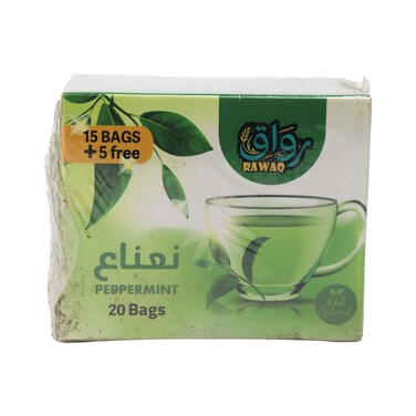 أكياس شاي النعناع رواق - 20 كيس
