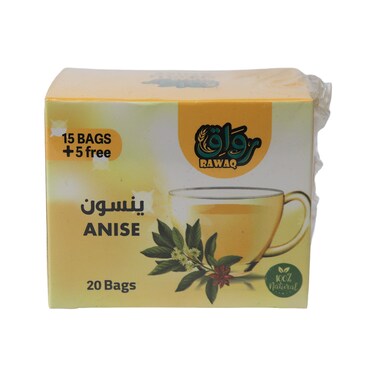 أكياس شاي اليانسون رواق - 20 كيس