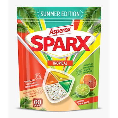 Asperox Sparx Diamond Dishwasher Tablets Tropical - 60 Pods