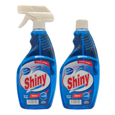Shiny Glass Cleaner Bundle Lavender - 500ml - 2 Pieces