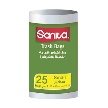أكياس زباله سانيتا - 50 × 65 سم - 25 قطعة