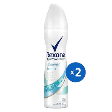 Rexona Women Shower Fresh Antiperspirant Deodorant Spray - 150ml - 2 Pieces