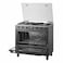 Toshiba Gas Cooker, 90 cm, 5 Burners, Full Safety, Digital Screen &amp; Cooling Fan, Morandi Grey, RLA2-90MG5GE(MG)-EG