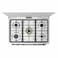 Toshiba Gas Cooker, 90 cm, 5 Burners, Full Safety, Digital Screen &amp; Cooling Fan, Morandi Grey, RLA2-90MG5GE(MG)-EG