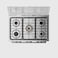 Toshiba Gas cooker 90 Cm 5 Burners - Gray - RLA2-90MG5GE(MG)-EM
