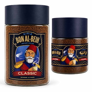 Bon Al-Beih Classic Instant Coffee - 190 gm + 47.5gm Free