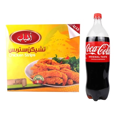 فراخ ستربس أطياب - 1 كجم + مشروب كوكاكولا - 1.45 لتر