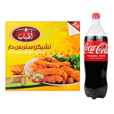 فراخ ستربس أطياب حارة - 1 كجم + مشروب كوكاكولا - 1.45 لتر