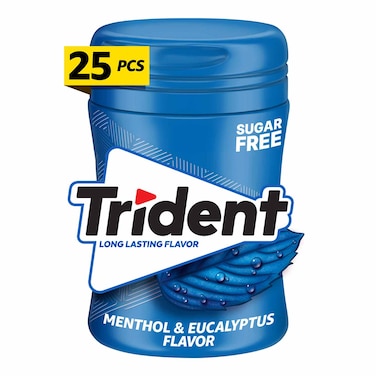 Trident Menthol Bubble Gum - 35gm - 25 Pieces