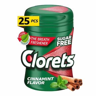 Clorets Cinnamint Bubble Gum - 35gm - 25 Pieces