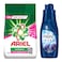 Ariel Automatic Laundry Powder Detergent with Touch of Downy - 8 Kg + Downy Valley Dew Concentrated Fabric Conditioner - 1 Liter