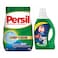 Pril Dishwashing Liquid with Green Lemon - 4 Liters + Persil Deep Clean Automatic Powder Detergent - 5 Kg