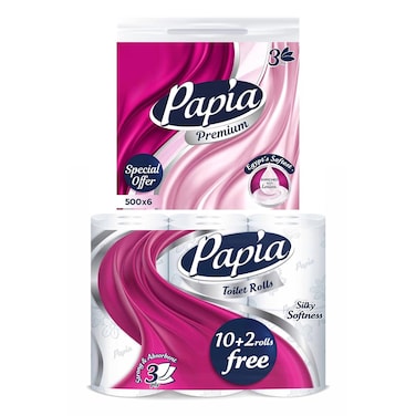 PAPIA TOILET 12+ FACIAL 500*6