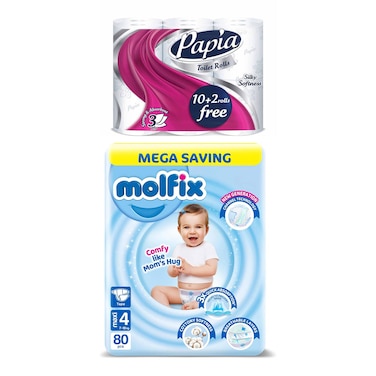 PAPIA TOILET 12+MOLFIX 3D MAXI 80 D