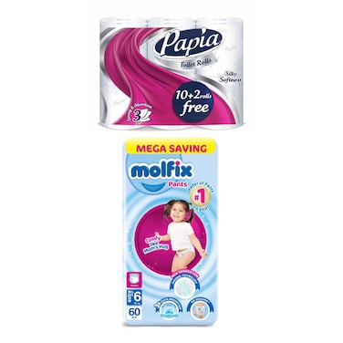 PAPIA TOILET 12+MOLFIX PANTS L 60