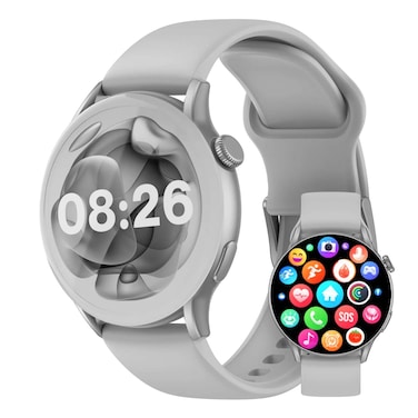 CardoO X Orbit Smart Watch - 1.6-Inch AMOLED Display - Silver