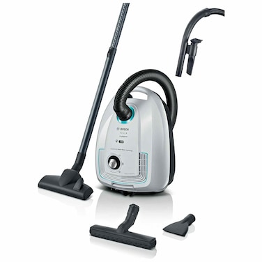 Bosch Series 4 Pro Hygienic Bagged Canister Vacuum Cleaner - 2200 Watt - White - BGL38WHYG