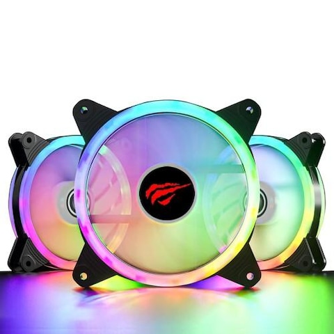 F2089 RGB LED Cooling Fan 120x120cm Quiet Edition High Airflow DC 12V For Computer Case