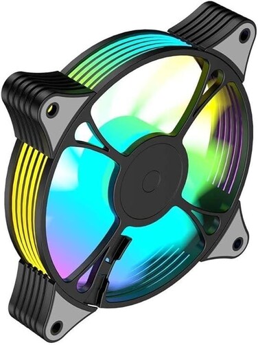 Cooler Fan (F2095) for PC, 600~1800RPM, 38dBA, 1.44W, LED Lights Black computer case fan