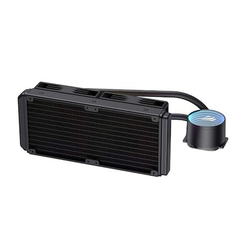 مبرد سائل لوحدة المعالجة المركزية Gamenote F2001 مقاس 240 مم باللون الأبيض - متوافق مع AM5 وIntel LGA1700