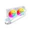 مبرد سائل لوحدة المعالجة المركزية Gamenote F2001 مقاس 240 مم باللون الأبيض - متوافق مع AM5 وIntel LGA1700