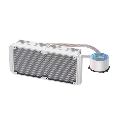 مبرد سائل لوحدة المعالجة المركزية Gamenote F2001 مقاس 240 مم باللون الأبيض - متوافق مع AM5 وIntel LGA1700