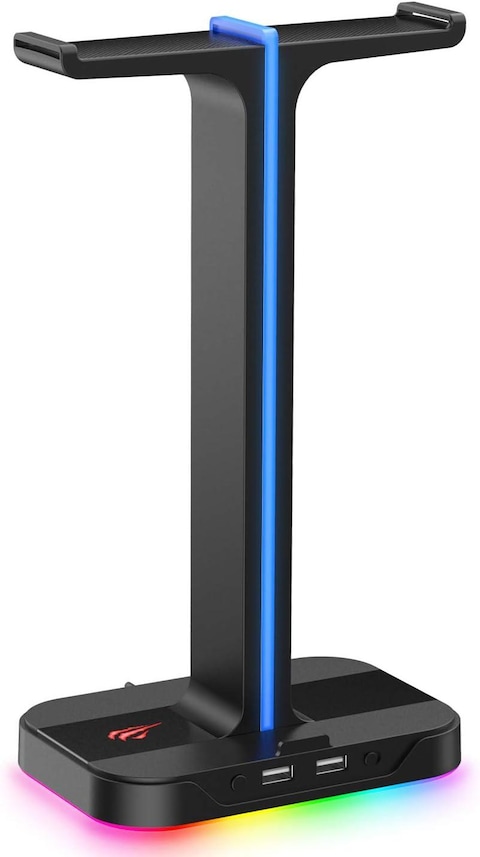 GameNote TH650 RGB Dual Headset Stand With 2 USB port
