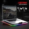 F2076 Gaming Laptop Cooling Pad With 4 Quiet Fans & RGB For 12-17 Inch Laptop ,Black