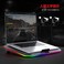 F2076 Gaming Laptop Cooling Pad With 4 Quiet Fans &amp; RGB For 12-17 Inch Laptop ,Black