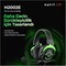 GAMING HEADPHONES BLACK-GREEN H2002E With Noise Cancellation, Adjustable Headband, Gaming - Surround Headset