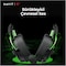GAMING HEADPHONES BLACK-GREEN H2002E With Noise Cancellation, Adjustable Headband, Gaming - Surround Headset