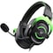GAMING HEADPHONES BLACK-GREEN H2002E With Noise Cancellation, Adjustable Headband, Gaming - Surround Headset