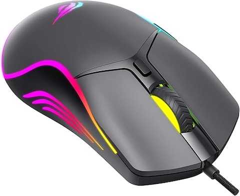 Havit ms1038 8000DPI Gaming Series RGB Wired Gaming Mouse, Black