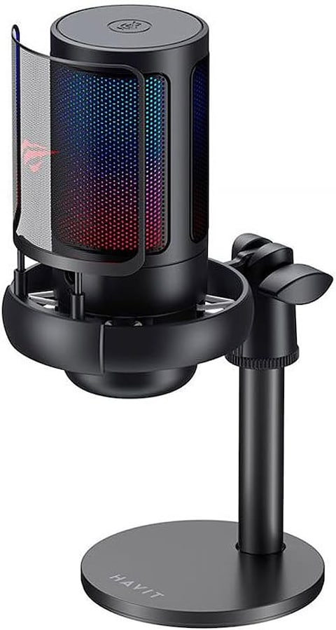 Havit Gamenote GK50 PRO RGB Gaming Professional Gamer Publisher Microphone and Desk Stand