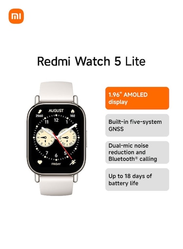 Xiaomi Redmi Watch 5 Lite 1.96-Inch BHR8791GL Stylish Smartwatch with Fitness Tracking &amp; Health Monitoring Light Gold Light Gold