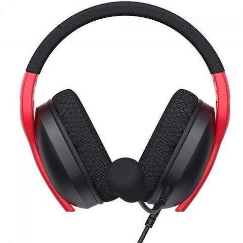 Fuxi-H5d Gaming Headset, 3.5mm, 50mm Drivers, Black and (red)