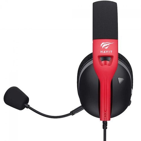 Fuxi-H5d Gaming Headset, 3.5mm, 50mm Drivers, Black and (red)