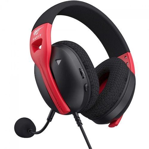 Fuxi-H5d Gaming Headset, 3.5mm, 50mm Drivers, Black and (red)