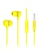 Hoco In-Ear Earphones With Mic Yellow