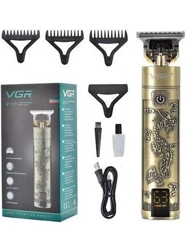 ماكينة حلاقة الشعر الاحترافية VGR V-076 ذهبية اللون