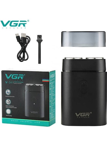 VGR V-341 Water Proof Cordless Electric Shaver Black