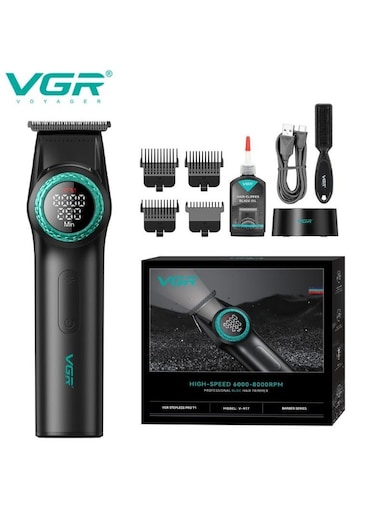 ماكينة حلاقة الشعر الاحترافية للرجال VGR V-977 باللون الأسود