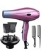 MoeHair Hair Dryer, 5000W, 2 Speeds, 2 Temperature Settings, Purple, Model MO-7176