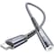 CM0011 USB Type C 3.5mm Female Headphone Jack Adapter, JSAUX USB C To Aux Audio Dongle Cable Cord-Grey-3m