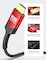 JSAUX Mini HDMI to HDMI Cable 6FT, High Speed 4K 60Hz HDMI 2.0 Nylon Braided Cord, Compatible with Camera, Camcorder, Tablet and Graphics/Video Card, Laptop, Raspberry Pi Zero W, Grey Aluminum Shell
