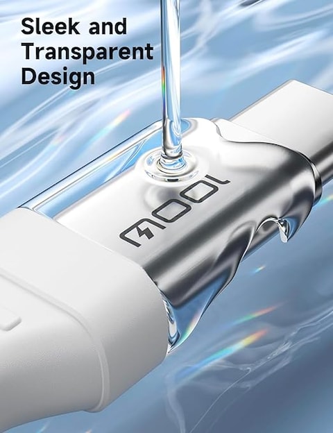 كابل USB من النوع C 3.0 امبير بطول 1 متر من سلسلة فليكس من جيه سوكس، لون ازرق